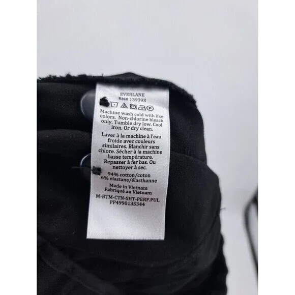 Everlane Elastic Waist Shorts Womens Size Small S Black Golfing Golf - Picture 6 of 6